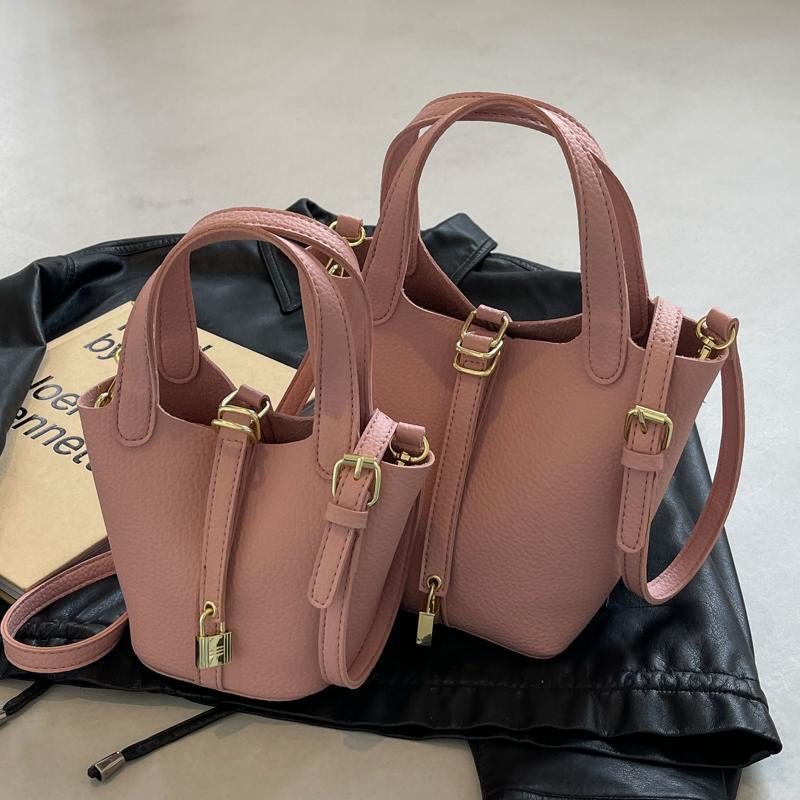 

2025 Стильная женская повседневная сумка-ведро большой вместимости - Дизайнерская сумка через плечо