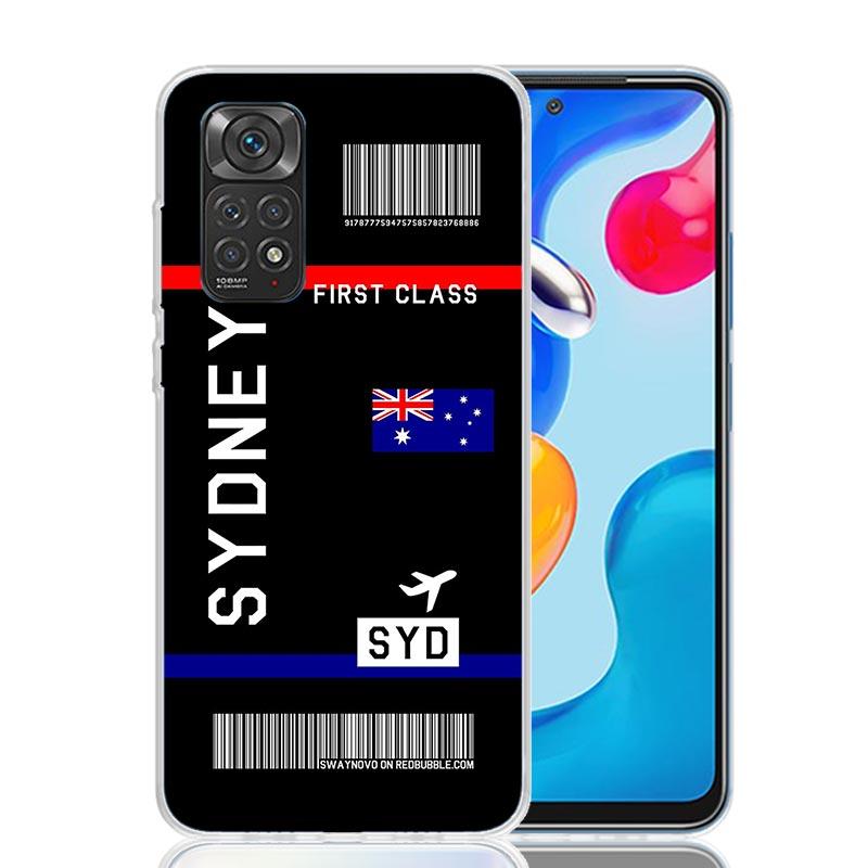 Airline Ticket Barcode Phone Case For Xiaomi Redmi Note 15 14 13 12S 12 Pro Plus 11S 11E 11 11T 10S 10 Art Soft Pattern Cover Re