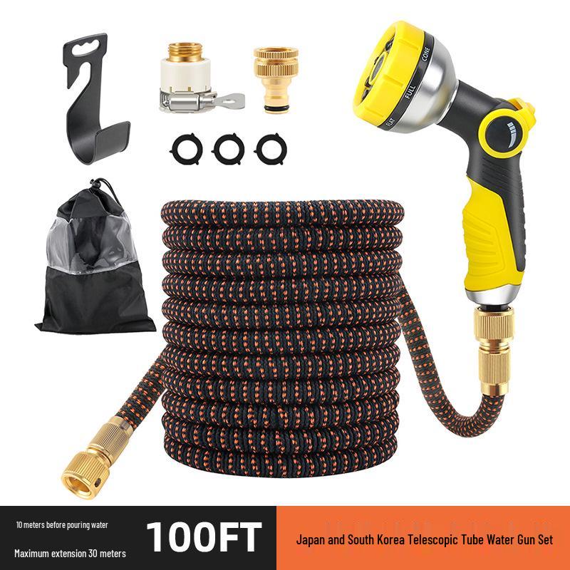 Retractable High-Pressure Water Hose for Car Wash, Gardening, and Sprinkler Use