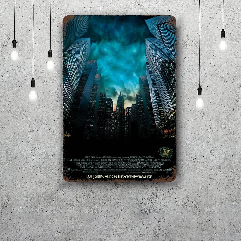city Retro Vintage Tin Sign Poster Decorative Plaque Metal Plate Wall Decor