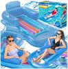 Inflatable Mattress Armchair Lounger 161X84Cm Bestway With Drink Holder Blue