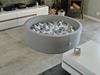 Dry pool 110x40cm gray with 500 balls: turquoise, gray, pearl