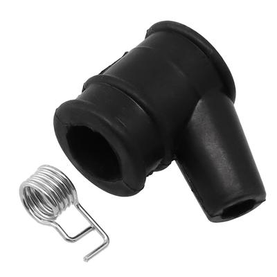 Black Rubber Cap Cover For 5mm HT With Spring For Outdoor Power Mower Blower