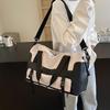 Dry and Wet Separation, Trendy Fitness Bag, Short-distance Outing, Large Capacity with Shoe Compartment, Portable Travel Bag Can Be Set with Tie Rod