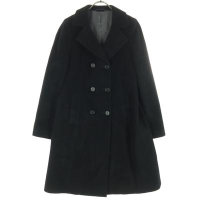 Beauty Products K.T KIYOKO TAKASE Long Sleeve Pea Coat 9 Black Women Used