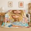 Singer TTaylor Singer Music Flannel Blanket Soft Warm Throw Blanket for Bedroom Living Room Bed Travel Camping Picnic Gift