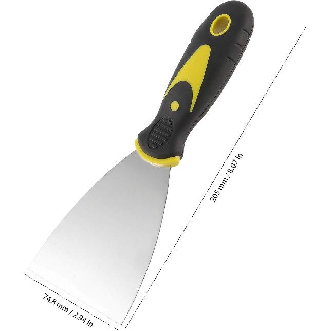 12 PCS 3 Inches Putty Knife, Heavy Duty Putty Knife Scraper, Spackle Knife for Drywall Finishing, Plaster Scraping, Patching and Painting, Decals,