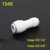 1/4" 3/8" OD Hose Tube 1/4" 1/2" 3/4" 1/8" Plastic Pipe Quick Connectors RO Water Connector Fittings Reverse Osmosis System