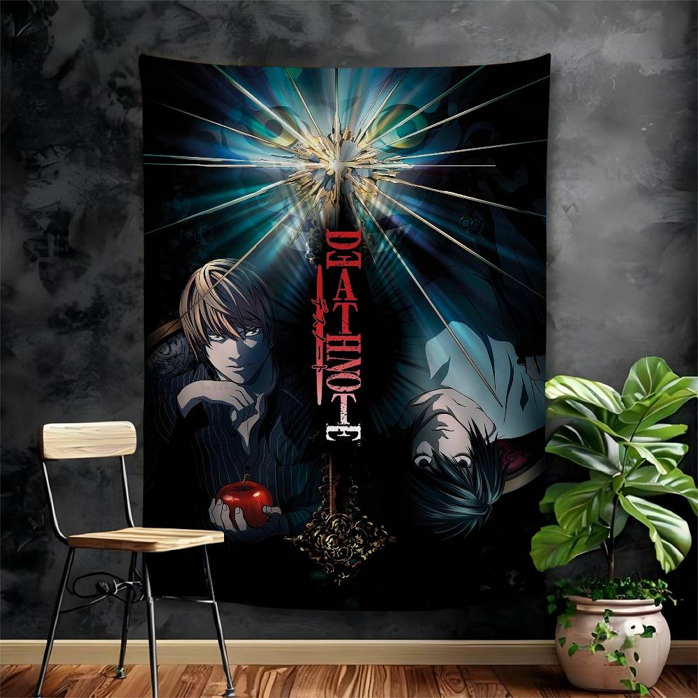 

Hot Anime Death Note Cartoon Tapestry Home Decoration Hippie Bohemian Decoration Divination Home Decor 74x94cm(29x37in)