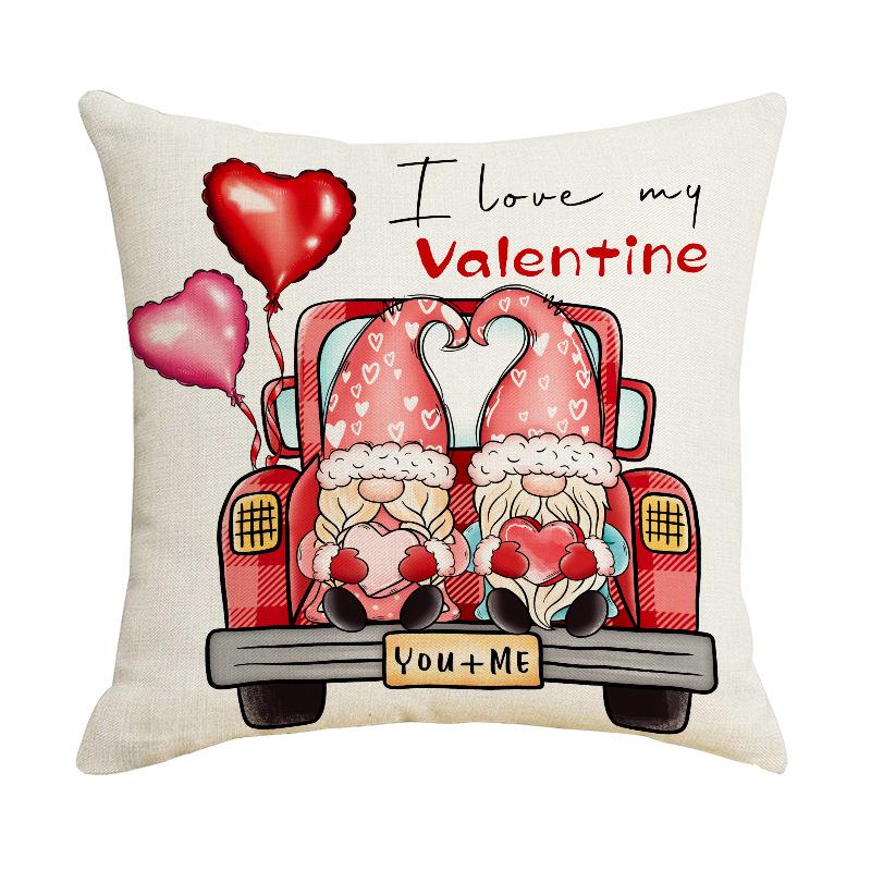 

Подушка Любви на День Святого Валентина Новая Праздничная Наволочка с Принтом Букв Домашнее Украшение Подушка для Дивана 45 * 45Cm