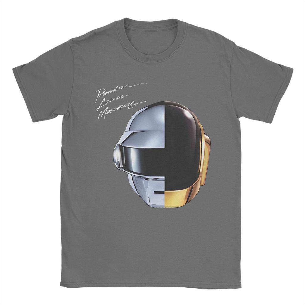 Daft Punk Electronic Band  Cotton T Shirt For Men Beach  Funny T Shirts Breathable Popular Tee Shirt Big Size Dropshipping Tops