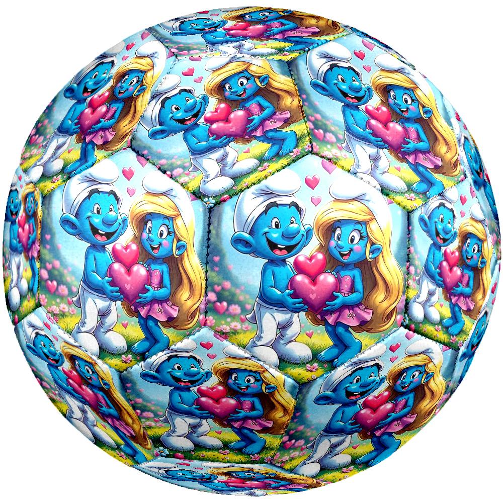 The Smurfs Theme Size 5 Soccer Ball, Suitable for Both Indoor and Outdoor Matches, a Gift Suitable for Everyone.