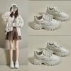 New dad shoes for women, spring student sports running shoes, casual shoes with heightened thick soles
