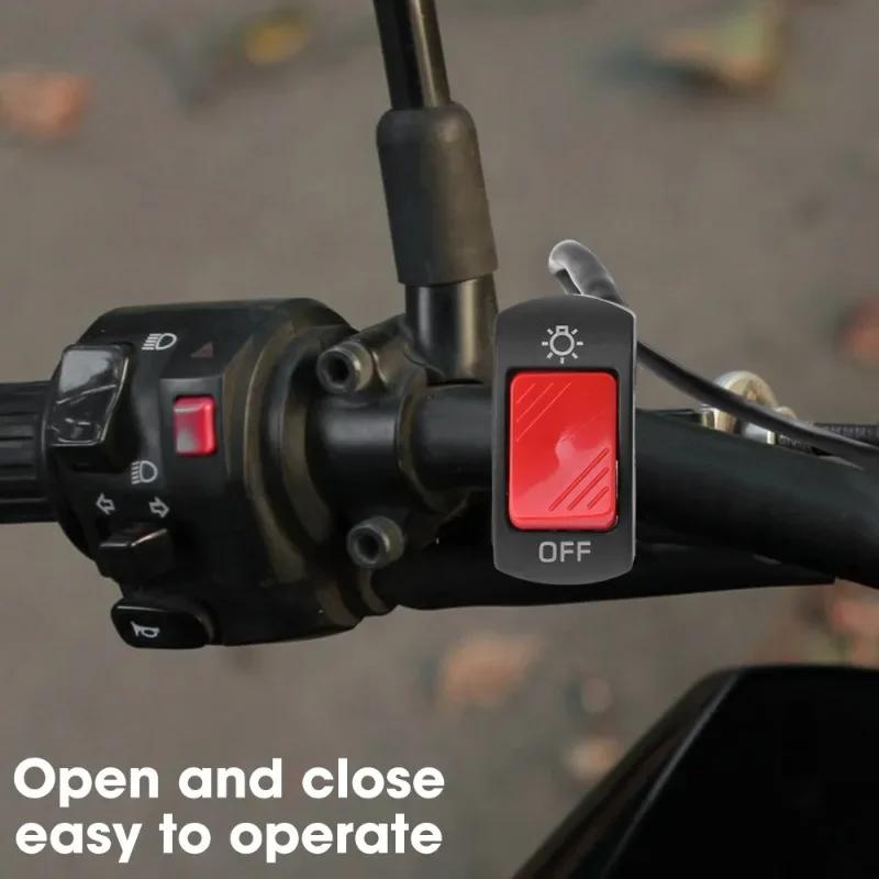 Motorcycle Switch On Off Control Buttton Handlebar Mount Headlight Signal Lamp Control Modified Switches Accessories