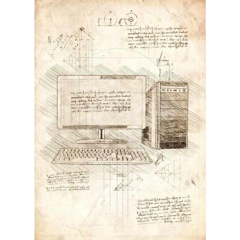 

Поп Винтаж Эскиз Видеоигра Ручка VR Игровой Плакат Настенное Искусство Картины Холст Картина Игровая Комната Домашний Декор 21cm×30cm NoFrame