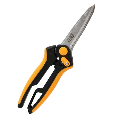 SK11 (SK11) Multi-Purpose Scissors EX W-Curve Anti-Glue Blade (Specially Shaped Blade to Prevent Adhesives from Adhering) All Stainless Steel Metal Pa