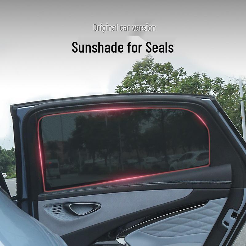 Cloud Realm Sunshade: Heat Insulation Screen for 22-25 Seal EV Front Windshield & Side Windows, Privacy for Car Interiors.