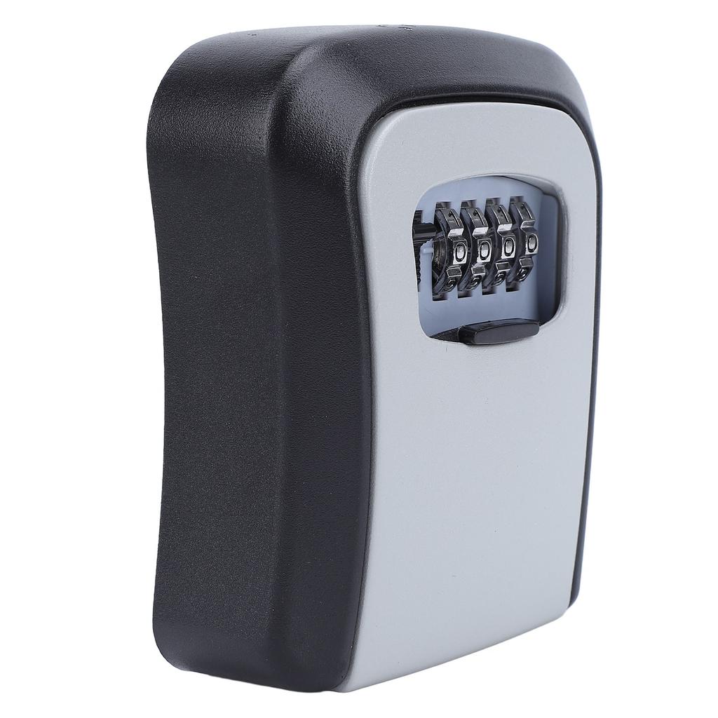 Key Lock Box Wall Mounted Multifunctional 4 Digit Combination Lock Box Theft Proof Key Safe Storage Lock Box for Hotels