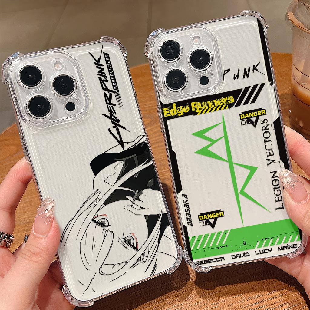 Edgerunners C-Cyberpunks Phone Case For Samsung Galaxy S25 S24 S23 S22 S21 S20 Note20 Edge FE Ultra Plus 4G 5G Anti Fall Cover