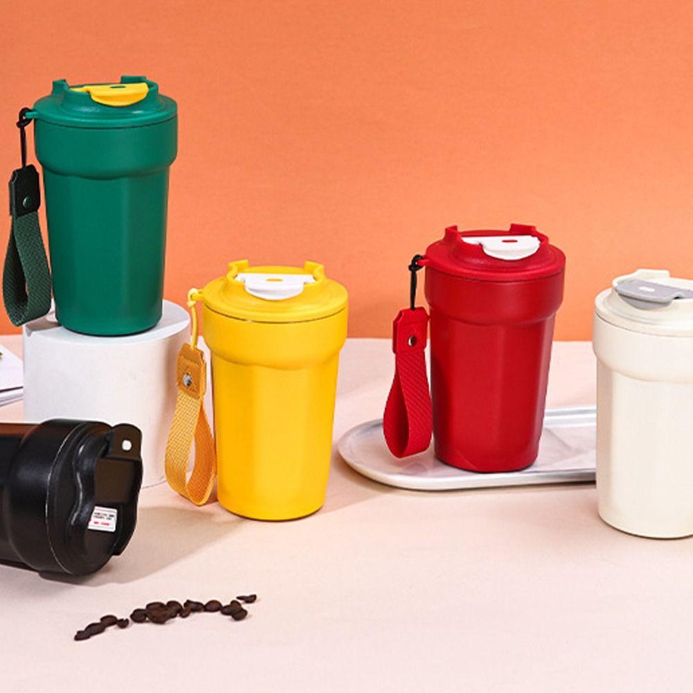 Stainless Steel Eight-Angle Coffee Cup with Lid Vacuum Insulated Cup Sports Cup  for Home Work