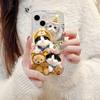 Cute Pet Cat Is Suitable for iPhone17ProMax Airbag Mobile Phone Case 16pro Apple 12/14 Couple Soft Case 15