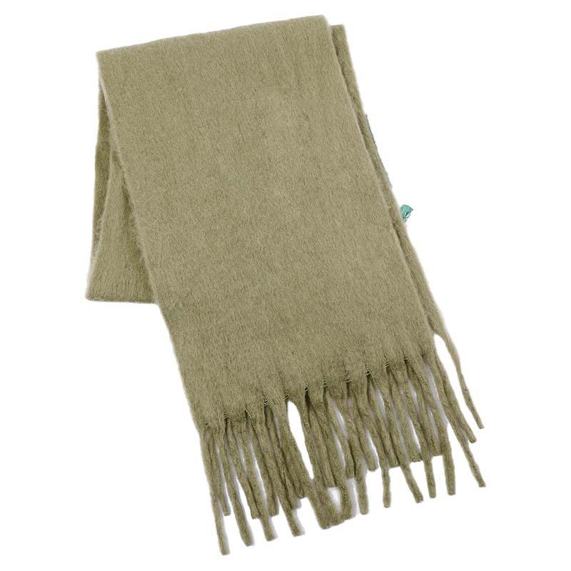 New style solid color pulled hair thickened warm scarf women's winter fashion men's women's scarf scarf scarf shawl