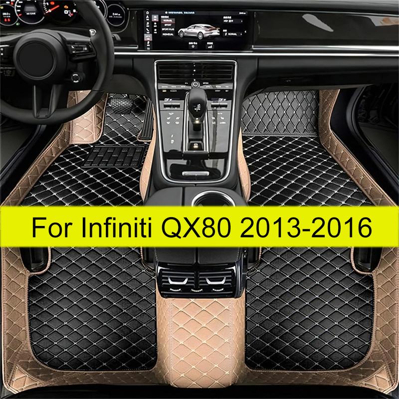 Car Floor Mats For Infiniti QX80 2016 2015 2014 2013 Carpets Waterproof  Interior Accessories Foot Auto Automobiles Pedals