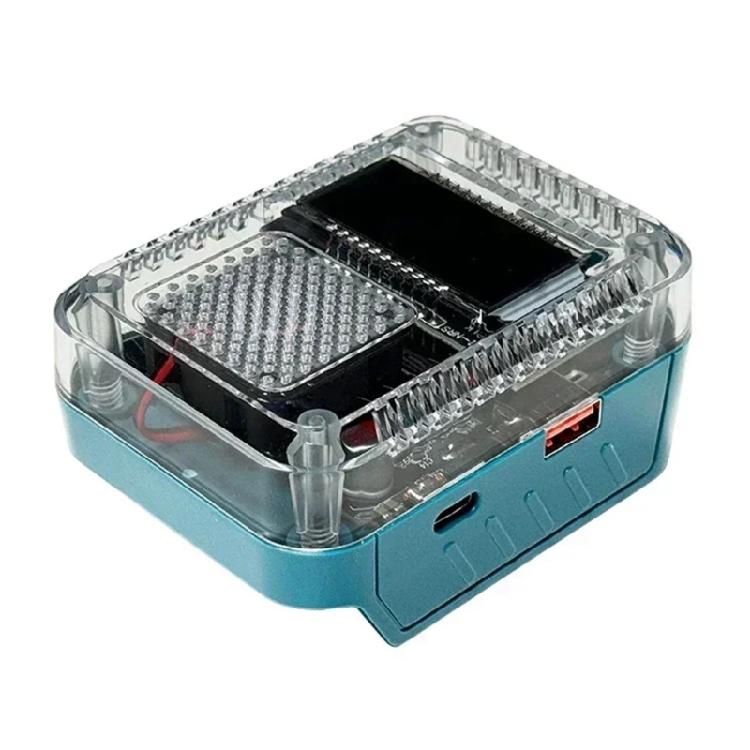 Профессиональный цифровой дисплей Адаптер-преобразователь батареи Тип C PD3.1 Адаптер-преобразователь батареи для 28-вольтовой батареи 1