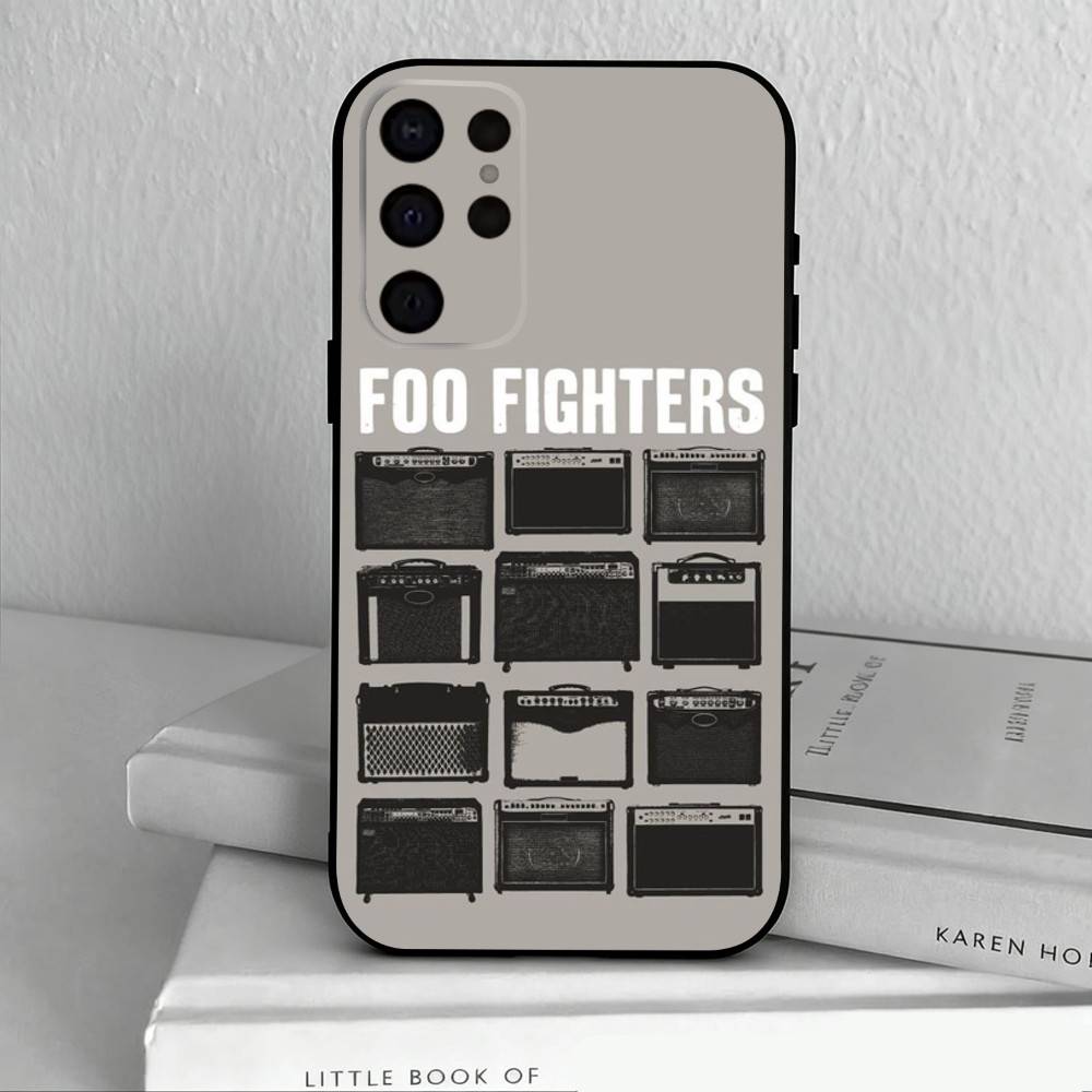Hochoktanige Band Foo Fighters Handyhülle Für Samsung S25,S24,S21,S22,S23,S30,Ultra,S20,Plus,Andere Weiche Schwarze Hülle