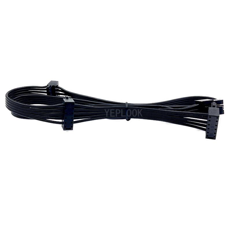 6Pin to 3x SATA Angled HDD SSD Power Cable for Corsair CX430 CX450 CX500 CX550 CX600 CX650 CX750 Type 3 CX Series Modular Powers