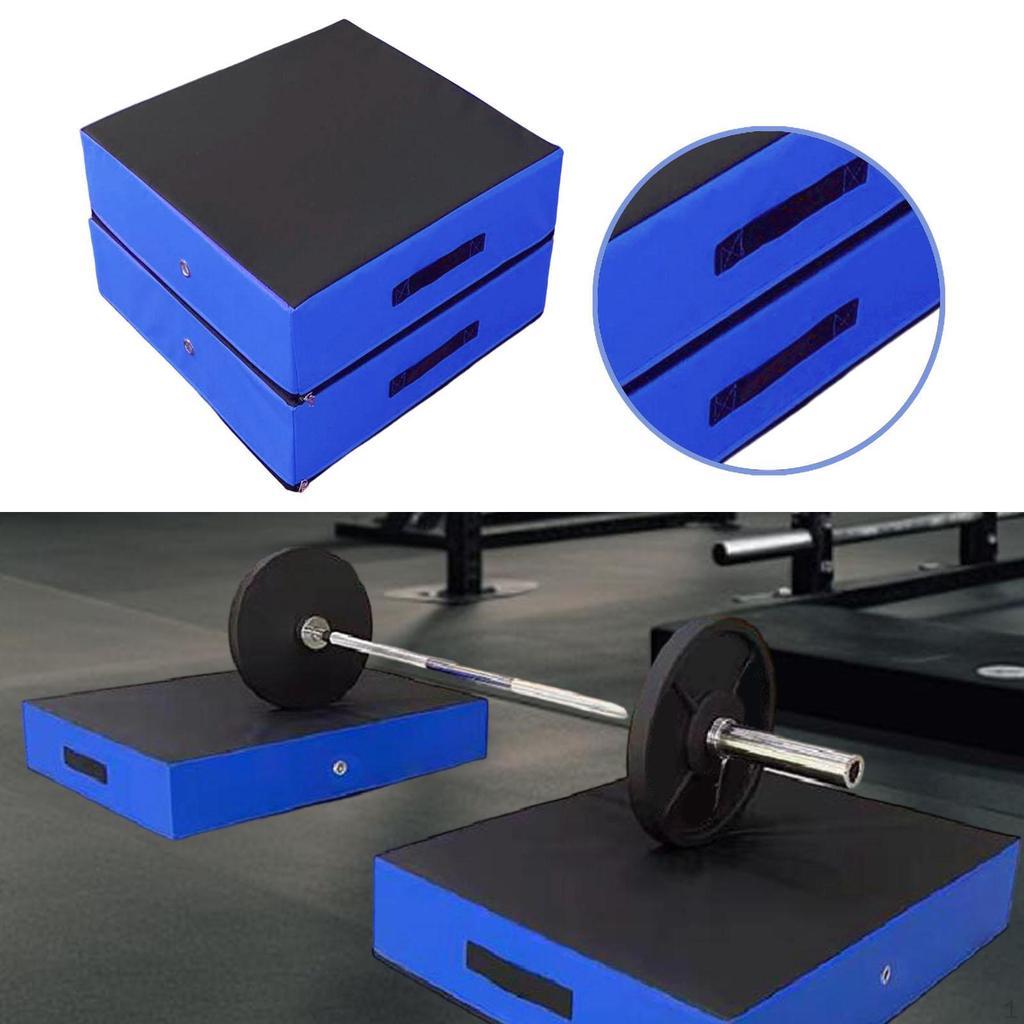 2 Barbell Cushion Pads Weightlifting Crash Mats Falling Low Noise Made of EPE for Safe Floor
