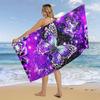 Strandtuch Galaxie und Schmetterlingsmuster Sonnenschutz Winddicht Geeignet für Schwimmbad Camping Reise Decke