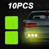 10Pcs Colorful Car Bumper Reflective Stickers Secure Reflective Warning Strip Tape Sticker Decals New Arrival Auto Styling Decal