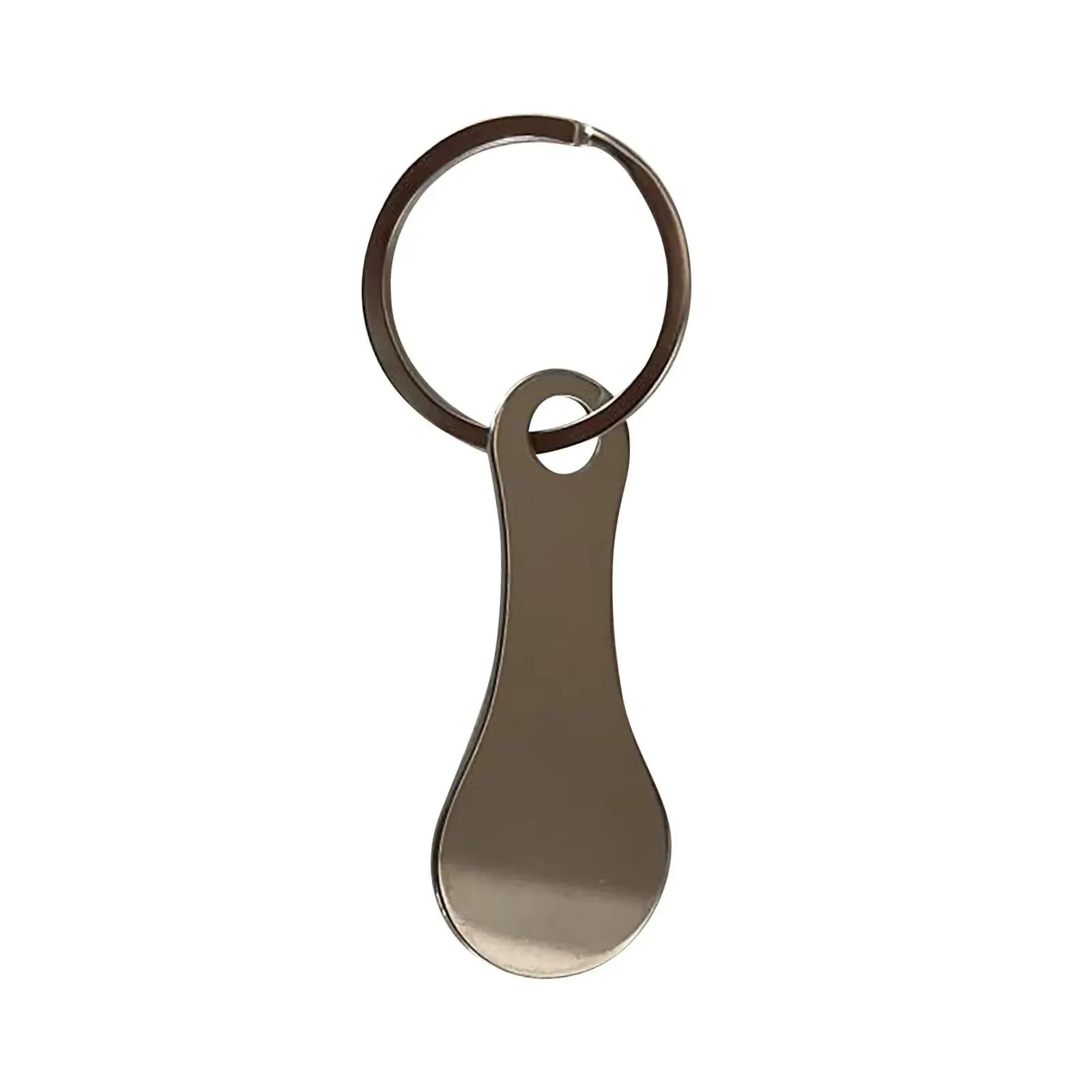 

Shopping Cart Token Stainless Steel Hard Portable Key Ring Metallic Keychain For Key Hook Practical Daily Use Accessorie Cart 1pcs