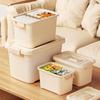 Large Capacity Durable Household Storage Box Dustproof Waterproof Storage Cabinet with Handle Multifunction Cloth Storage Box