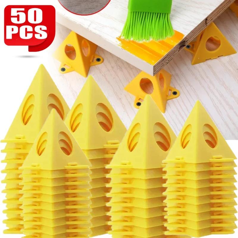 10-50PCS Pyramid Triangle Paint Support Non-slip Plastic Pad Durable Woodworking Painting Board Stand for DIY Spraying Tools