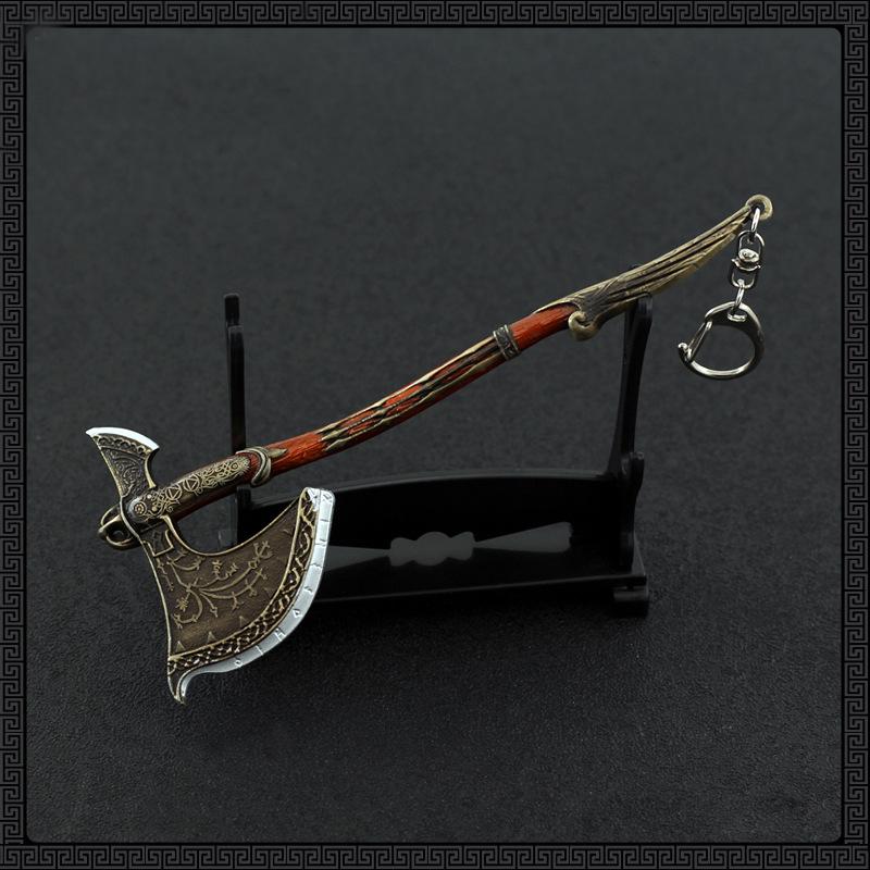 God of War Alloy Game Peripherals Models Pendant Anime Kratos Weapon Metal Replica Miniature Decoration Blade of Chaos