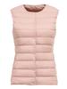 WOFOCSY Ultralight Down Vest with or Crew Lightweight and Includes Storage SY135 Women's V-Neck Neck, Warm, Pouch, (JP, Alphabet, XL, Pink)