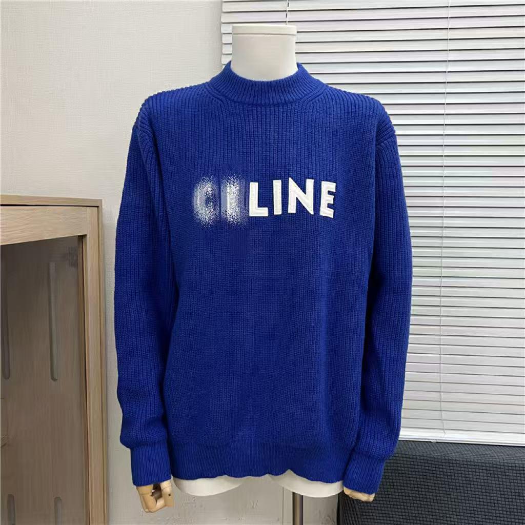 Men's CE Home 25SS Autumn/Winter Big Logo Jacquard Knit Sweater