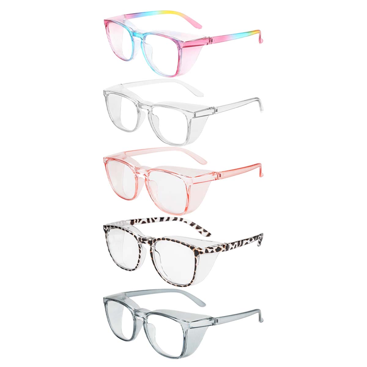 

5 шт. Защитные очки от запотевания, блокирующие синий свет, против пыльцы, защита глаз UV400 для мужчин и женщин