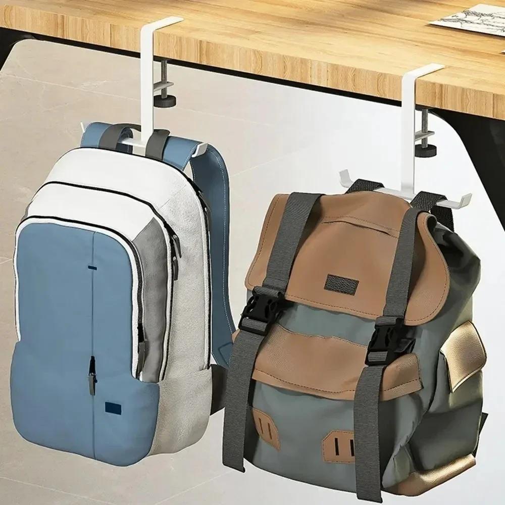 1pc Einstellbare Schreibtisch Rand Haken Ohne Stanzen Büro Desktop Rand Hängen Tasche Haken Student Rucksack Lagerung Hängen Haken