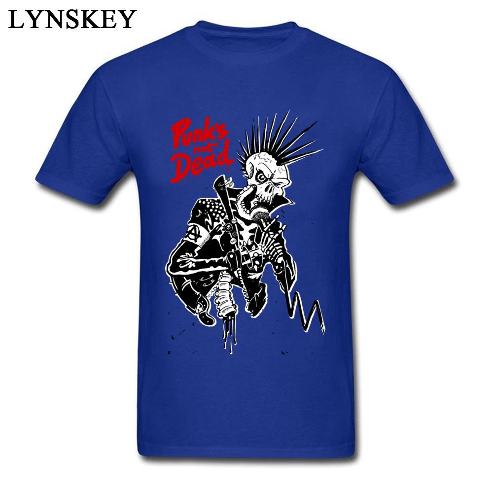 2024 Winter Punks Not Dead Men Stylish Black Tshirts For Sale Plus Size Slim Fit Short Sleeve Tops  Tees Skull Hipster