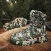 2024 Men's Plus Size High-Top Camouflage Combat and Hiking Boots