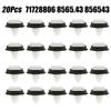 20 Stück Türverkleidungsclips für Fiat Ducato 71728806 8565.43 856543 Weiße Nylon-Clips Auto-Befestigungsclips