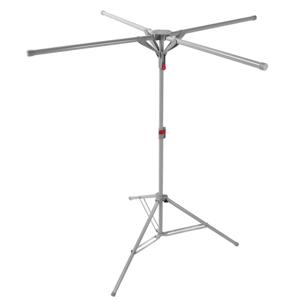 Tripod Clothes Drying Rack Carbon Steel Foldable Windproof Portable Floor Standing Laundry Drying Rack for Indoor Apartment Balcony