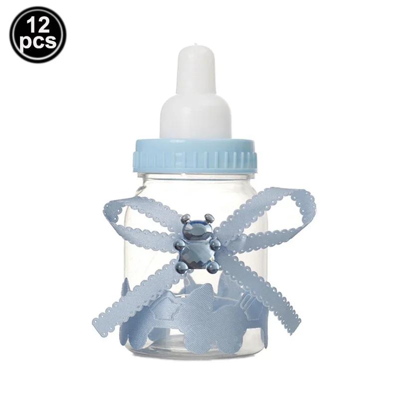 

Feeder Style Candy Bottle for Baby Shower Fillable Mini Bottle Candy Gift Box Its A Boy Girl Infant Baptism Birthday Party Decor 68ml-9x4cm