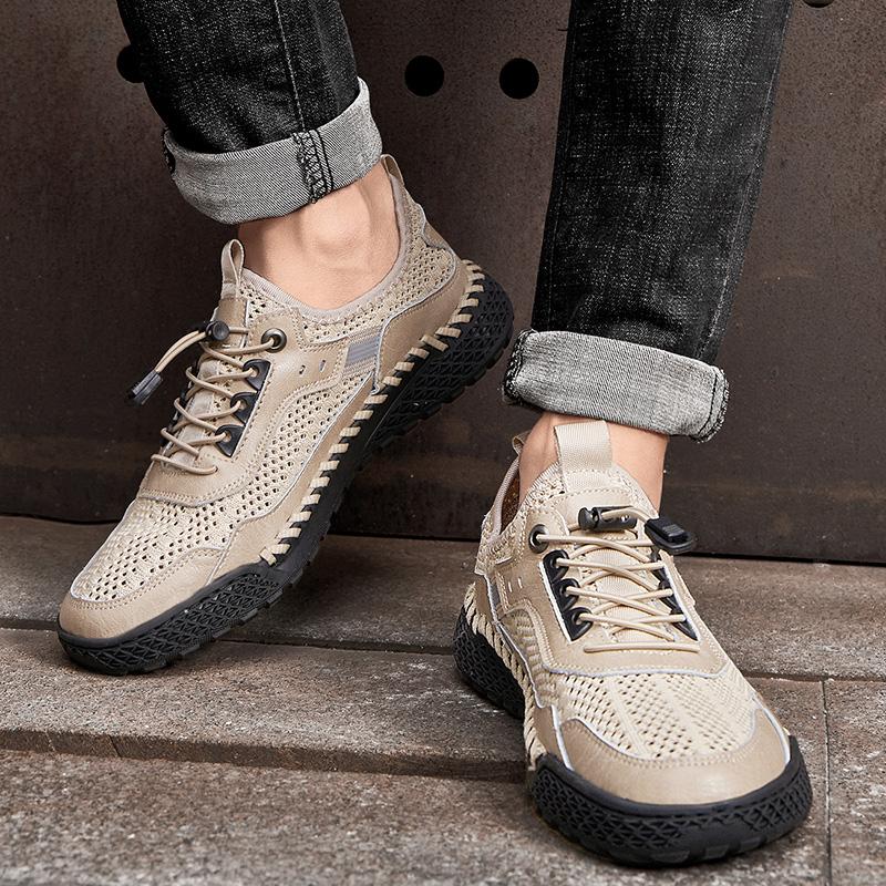 Summer Men's Sneakers Breathable Casual Shoes Men Comfortable Loafers Mesh Shoes Outdoor Walking Sneakers