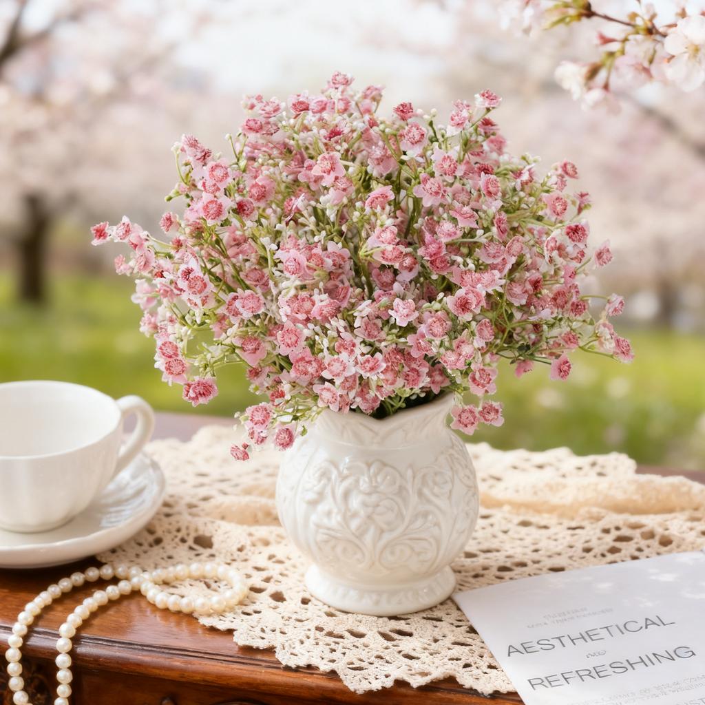 Artificial Flowers Gypsophila High Quality Festival Wedding Bridal Bouquet Outdoor Yard Garden Home Room Table Diy Gifts Decora