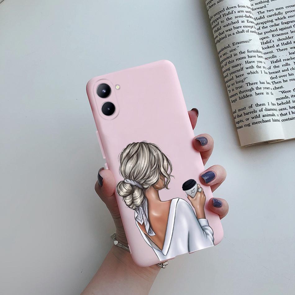 For Realme C33 4G Case Super Mom Baby Fashion Girls Soft Silicone Phone Case For Realme C33 2022 RMX3624 Back Cover Bumper Etui