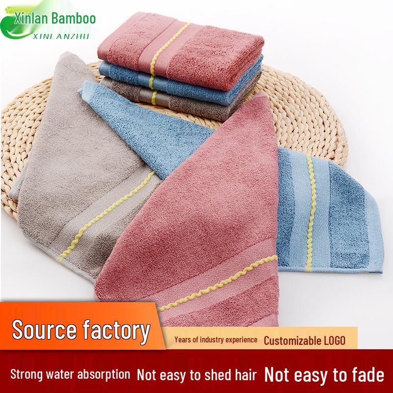 

Bamboo Fiber Square Washcloth with Hook & Embroidered Logo - 34x34 cm for Kindergarten 34*34 brick червоний колір